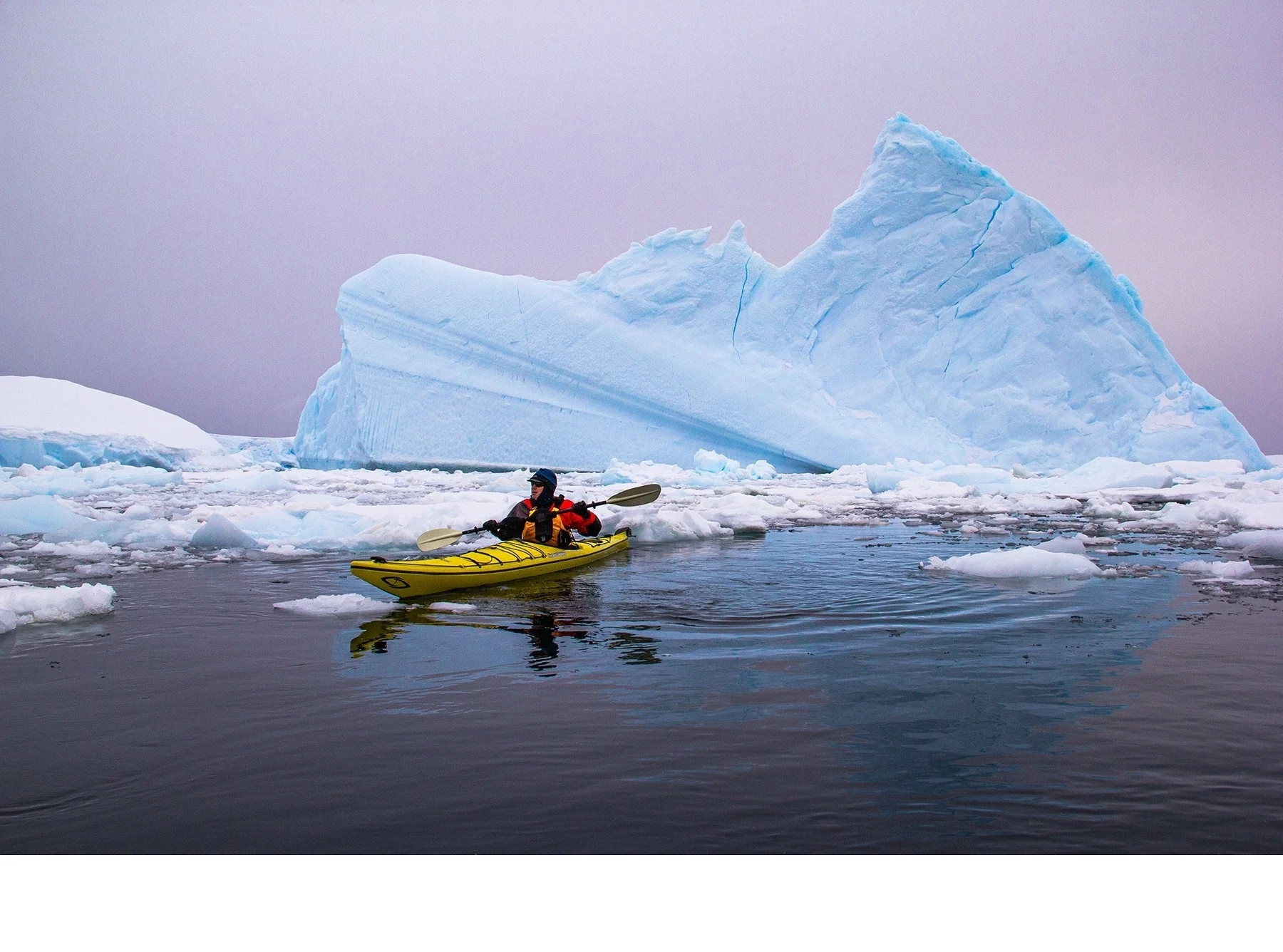 'Kayaking around icebergs, Antarctica.' (TA   Place) by Lucy Kiang - LVCC